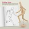U.S. Art Supply 12" Wooden Female Manikin Posable Figure for Drawing - Articulated Mannequin with Base and Flexible Body for Drawing The Human Figure